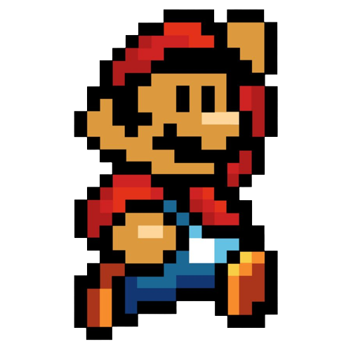 image de mario en pixel